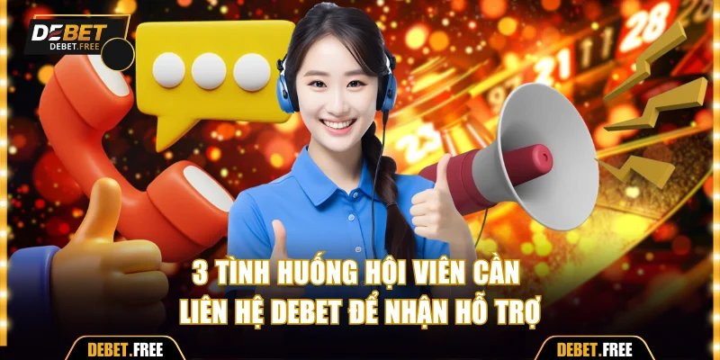 3 tình huống hội viên cần liên hệ Debet để nhận hỗ trợ